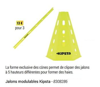 Promotions Jalons modulables kipsta - Kipsta - Valide de 01/03/2018 à 31/05/2018 chez Decathlon