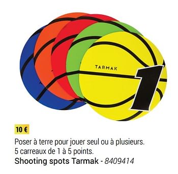 Promoties Shooting spots tarmak - Tarmak - Geldig van 01/03/2018 tot 31/05/2018 bij Decathlon