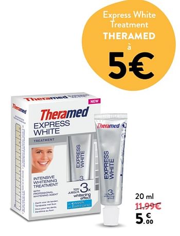 Promotions Express white treatment theramed - Theramed - Valide de 11/04/2018 à 24/04/2018 chez DI