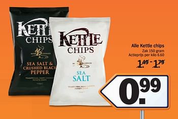Promoties Kettle chips - Kettle - Geldig van 16/04/2018 tot 22/04/2018 bij Albert Heijn