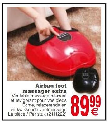 Promoties Airbag foot massager extra - Nordic Fitness - Geldig van 17/04/2018 tot 30/04/2018 bij Cora