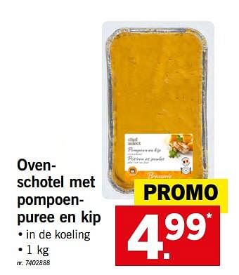 Promotions Ovenschotel met pompoenpuree en kip - Chef select - Valide de 22/04/2018 à 28/04/2018 chez Lidl