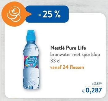 Promoties Nestlé pure life bronwater met sportdop - Nestlé - Geldig van 11/04/2018 tot 24/04/2018 bij OKay