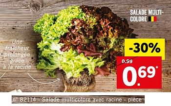 Promotions Salade multi- colore - Produit maison - Lidl - Valide de 23/04/2018 à 25/04/2018 chez Lidl