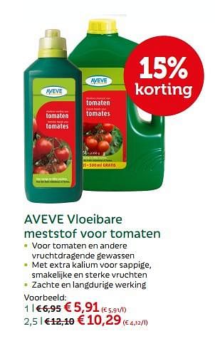 Promoties Aveve vloeibare meststof voor tomaten - Huismerk - Aveve - Geldig van 24/04/2018 tot 06/05/2018 bij Aveve