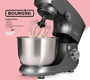 Promotions Bourgini keukenmachine - Bourgini - Valide de 16/04/2018 à 22/04/2018 chez Blokker