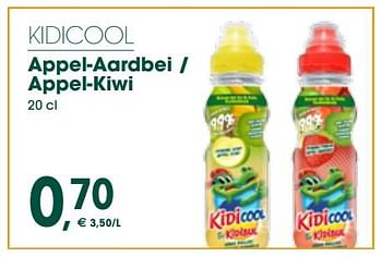 Promotions Kidicool appel-aardbei - appel-kiwi - Kidicool - Valide de 13/04/2018 à 22/04/2018 chez Prik & Tik