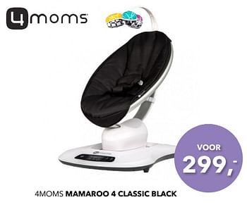 Promoties 4moms mamaroo 4 classic black - 4Moms - Geldig van 08/04/2018 tot 05/05/2018 bij Baby & Tiener Megastore