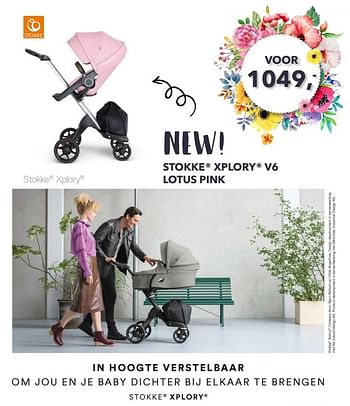 Promotions Stokke xplory v6 lotus pink - Stokke - Valide de 08/04/2018 à 05/05/2018 chez Baby & Tiener Megastore