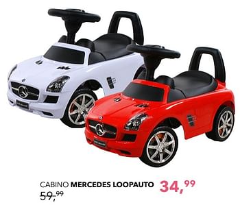 Promoties Cabino mercedes loopauto - Cabino - Geldig van 08/04/2018 tot 05/05/2018 bij Baby & Tiener Megastore
