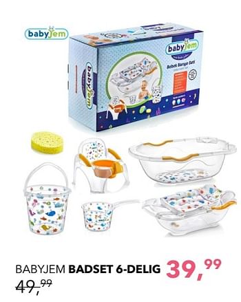Promoties Babyjem badset 6-delig - BabyJem - Geldig van 08/04/2018 tot 05/05/2018 bij Baby & Tiener Megastore