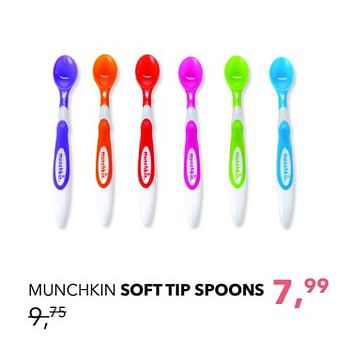 Promoties Munchkin soft tip spoons - Munchkin - Geldig van 08/04/2018 tot 05/05/2018 bij Baby & Tiener Megastore