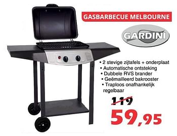 Promoties Gasbarbecue melbourne - Gardini - Geldig van 09/04/2018 tot 06/05/2018 bij Itek