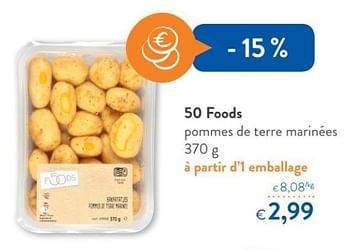 Promoties 50 foods pommes de terre marinées - Huismerk - Okay  - Geldig van 11/04/2018 tot 24/04/2018 bij OKay