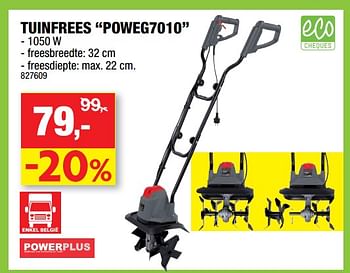 Promotions Powerplus tuinfrees poweg7010 - Powerplus - Valide de 11/04/2018 à 22/04/2018 chez Hubo