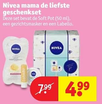 Promoties Nivea mama de liefste geschenkset - Nivea - Geldig van 17/04/2018 tot 22/04/2018 bij Kruidvat