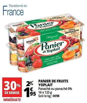 Promotions Panier de fruits yoplait - Yoplait - Valide de 18/04/2018 à 24/04/2018 chez Auchan Ronq