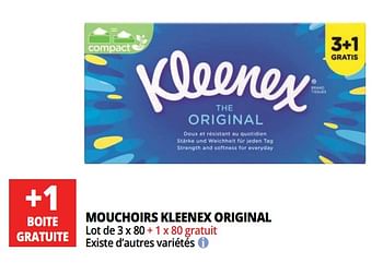 Promotions Mouchoirs kleenex original - Kleenex - Valide de 18/04/2018 à 24/04/2018 chez Auchan Ronq