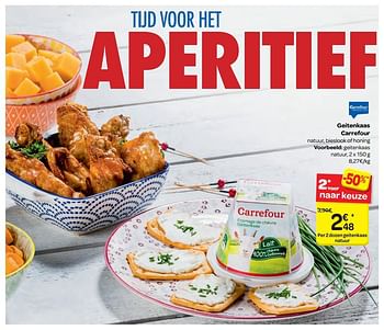 Promoties Geitenkaas carrefour - Huismerk - Carrefour  - Geldig van 18/04/2018 tot 30/04/2018 bij Carrefour