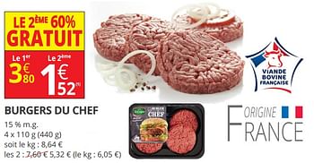 Promotions Burgers du chef - Produit Maison - Auchan Ronq - Valide de 18/04/2018 à 29/04/2018 chez Auchan Ronq