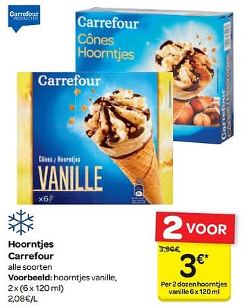 Promoties Hoorntjes carrefour - Huismerk - Carrefour  - Geldig van 18/04/2018 tot 30/04/2018 bij Carrefour