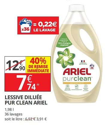 Promo LESSIVE LIQUIDE ALPINE ARIEL chez Auchan
