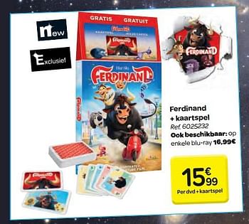 Promotions Ferdinand + kaartspel - Produit maison - Carrefour  - Valide de 18/04/2018 à 30/04/2018 chez Carrefour