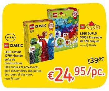 Promotions Lego classic 10704 grande boîte de constructions - Lego - Valide de 26/04/2018 à 12/05/2018 chez Dreamland