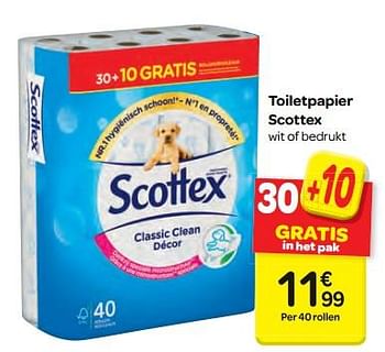 Promoties Toiletpapier scottex - Scottex - Geldig van 18/04/2018 tot 30/04/2018 bij Carrefour