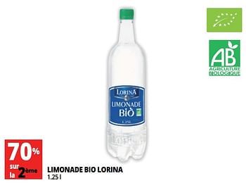 Promotions Limonade bio lorina - LORINA - Valide de 18/04/2018 à 30/04/2018 chez Auchan Ronq