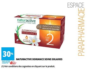 Promotions Naturactive doriance soins solaires - Laboratoires Pierre Fabre - Valide de 18/04/2018 à 30/04/2018 chez Auchan Ronq