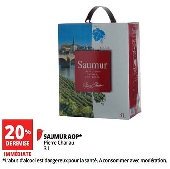 Promotions Saumur aop pierre chanau - Vins blancs - Valide de 18/04/2018 à 30/04/2018 chez Auchan Ronq