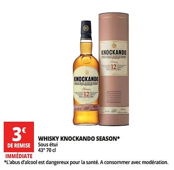 Promotions Whisky knockando season sous étui - Knockando - Valide de 18/04/2018 à 30/04/2018 chez Auchan Ronq