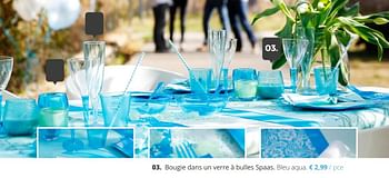 Promoties Bougie dans un verre à bulles spaas - Huismerk - Ava - Geldig van 11/04/2018 tot 29/06/2018 bij Ava