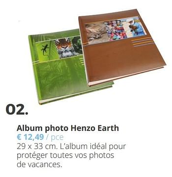 Promoties Album photo henzo earth - Henzo - Geldig van 11/04/2018 tot 29/06/2018 bij Ava