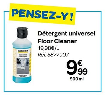 Promotions Détergent universel floor cleaner - Kärcher - Valide de 18/04/2018 à 30/04/2018 chez Carrefour