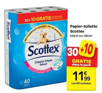 Promotions Papier-toilette scottex - Scottex - Valide de 18/04/2018 à 30/04/2018 chez Carrefour