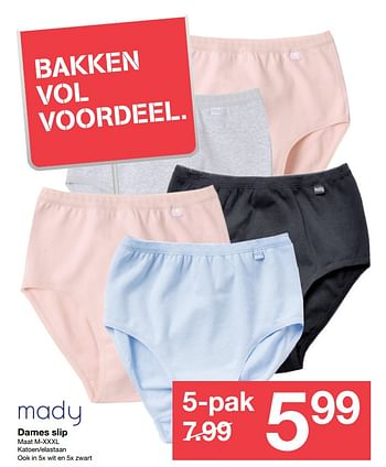 Promoties Dames slip - Mady - Geldig van 21/04/2018 tot 05/05/2018 bij Zeeman