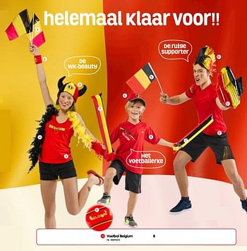 Promoties Voetbal belgium - Huismerk - Fun - Geldig van 03/04/2018 tot 18/06/2018 bij Fun