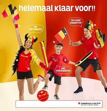 Promoties Voetbalshort en t-shirt - Huismerk - Fun - Geldig van 03/04/2018 tot 18/06/2018 bij Fun