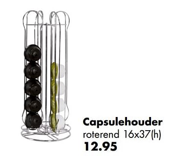 Promoties Capsulehouder roterend - Huismerk - Multi Bazar - Geldig van 18/04/2018 tot 31/05/2018 bij Multi Bazar