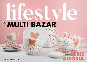 Promoties Tea for one - Huismerk - Multi Bazar - Geldig van 18/04/2018 tot 31/05/2018 bij Multi Bazar