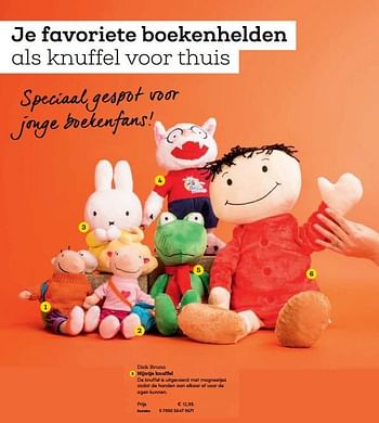 Promotions Dick bruna nijntje knuffel - Huismerk - BookSpot - Valide de 16/04/2018 à 30/06/2018 chez BookSpot
