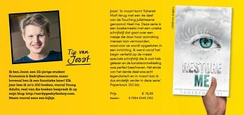 Promoties Touching juliëtteserie genaamd heel me - Huismerk - BookSpot - Geldig van 16/04/2018 tot 30/06/2018 bij BookSpot