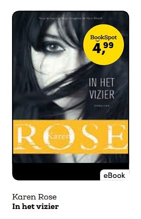 Promoties Karen rose in het vizier - Huismerk - BookSpot - Geldig van 16/04/2018 tot 30/06/2018 bij BookSpot