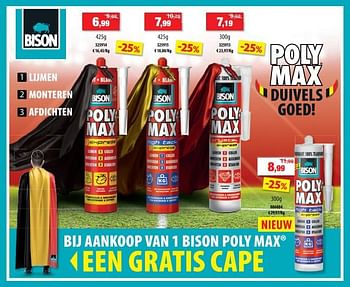 Promoties Bison poly max - Bison - Geldig van 18/04/2018 tot 29/04/2018 bij Hubo
