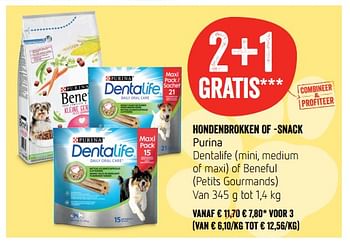 Promoties Hondenbrokken of -snack purina - Purina - Geldig van 19/04/2018 tot 25/04/2018 bij Delhaize