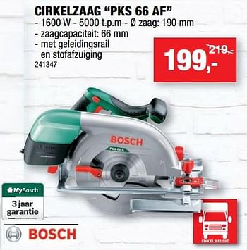 Promoties Bosch cirkelzaag pks 66 af - Bosch - Geldig van 18/04/2018 tot 29/04/2018 bij Hubo