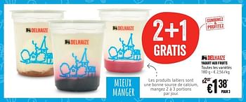 Promotions Yaourt aux fruits - Produit Maison - Delhaize - Valide de 19/04/2018 à 25/04/2018 chez Delhaize