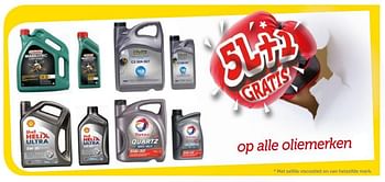 Promoties 5l+1 gratis op alle oliemerken - Huismerk - Auto 5  - Geldig van 23/04/2018 tot 21/05/2018 bij Auto 5